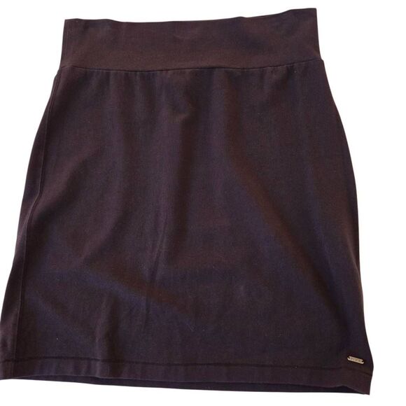 PINK Victoria's Secret Womens Pull On Stretch Straight Pencil Skirt  Black Large - Picture 1 of 8